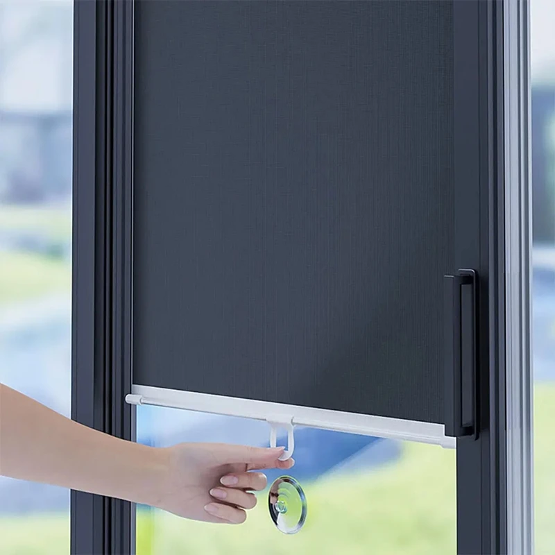 Linen Roller Blind - ستائر رول للنوافذ بدون حفر، عناصر