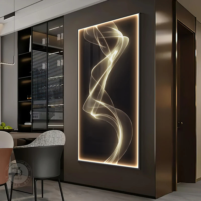 Interior Design Living Room And Kitchen - مصباح حائط حديث LED ، مصمم