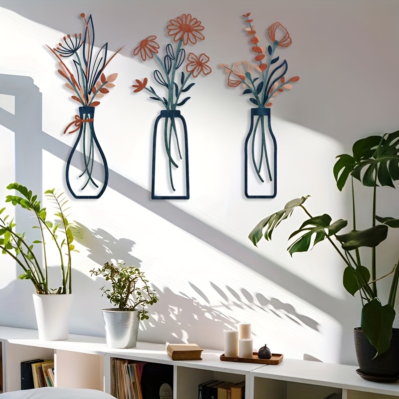 3 منحوتات جدارية كبيرة بتصميم  - مراجعة Interior Design Home Decor وسعره