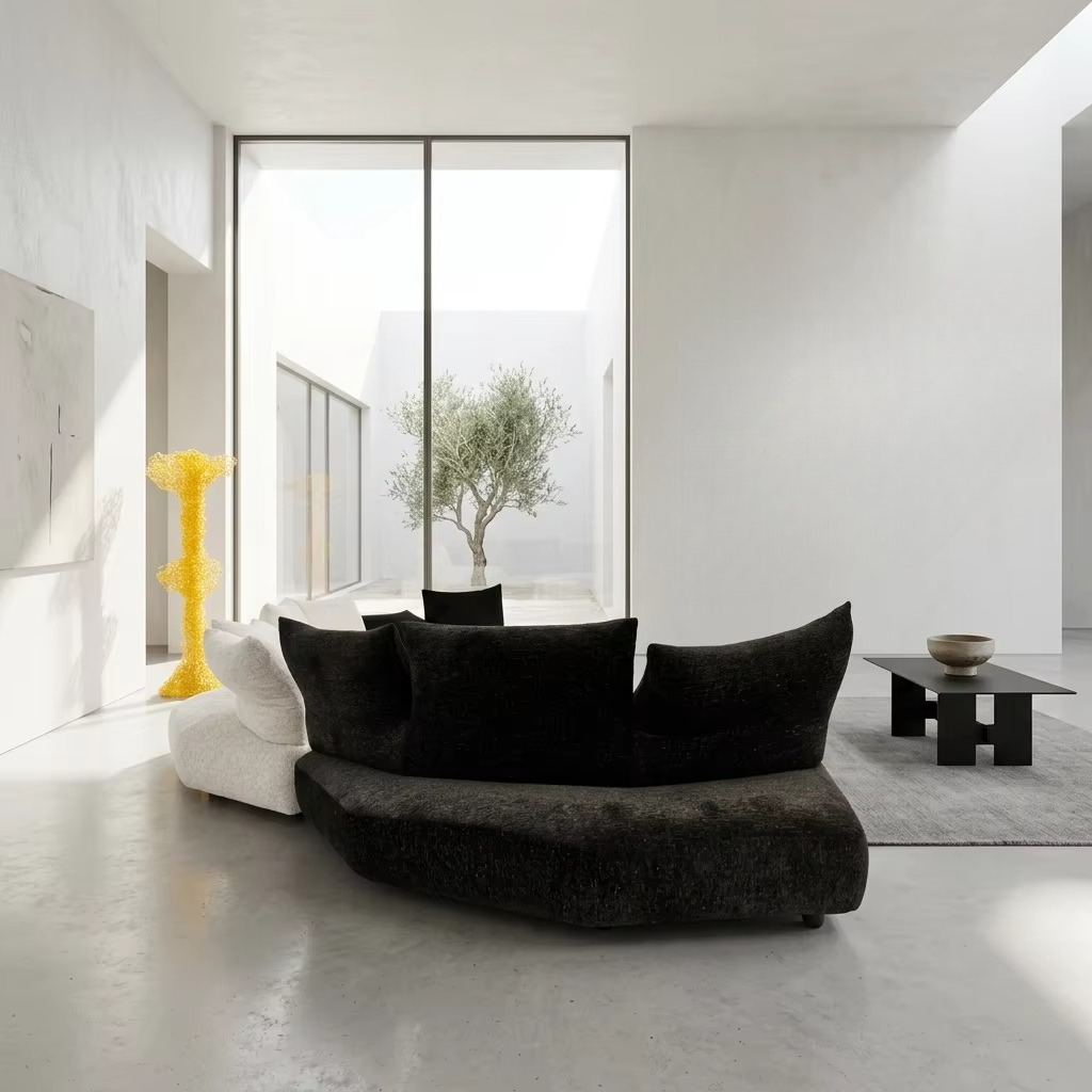 # أريكة حديثة على شكل حرف L مص - مراجعة Interior Design Studio وسعره