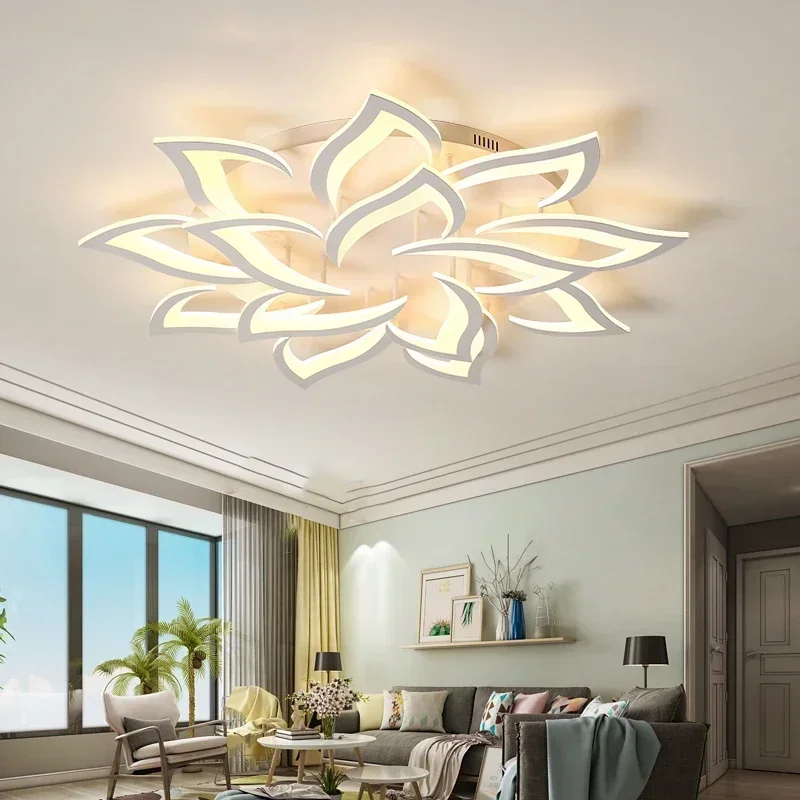 مصمم LED البتلة الثريا غرفة ال - مراجعة Interior Design Living Room And Kitchen وسعره