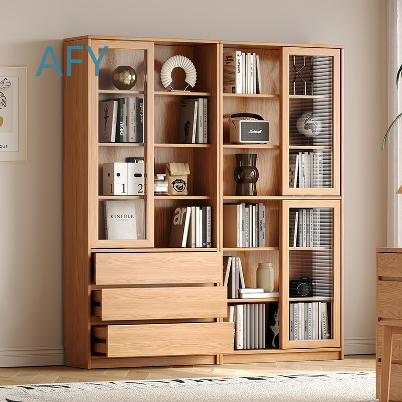 خزانة كتب من خشب البلوط الصلب  - مراجعة Muji Home Storage وسعره