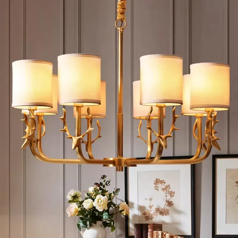 ثريا نحاسية لغرفة المعيشة وغرف - مراجعة Interior Design Living Room And Kitchen وسعره
