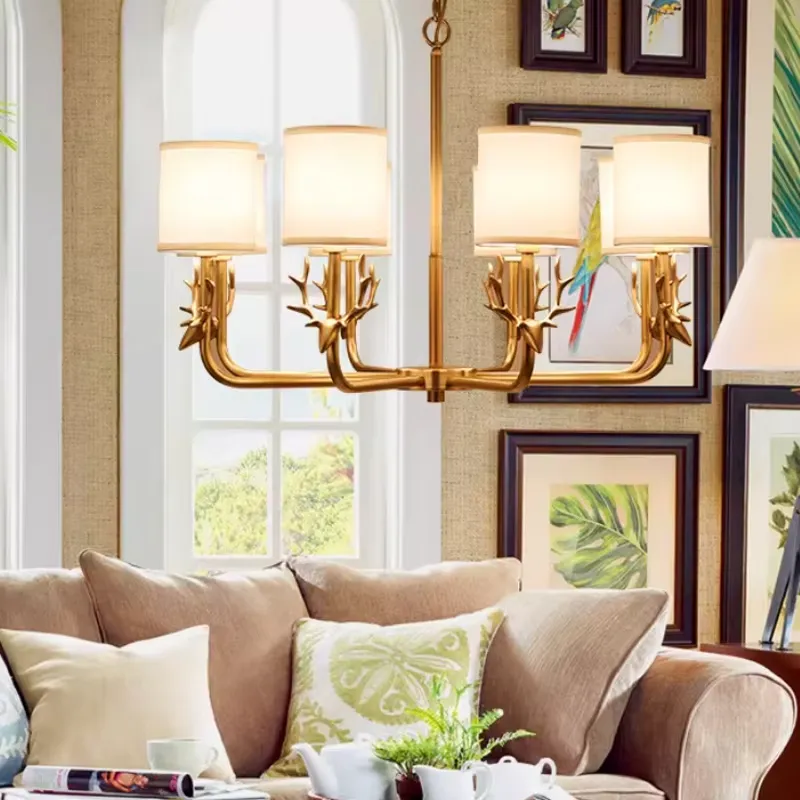 ثريا نحاسية لغرفة المعيشة وغرف - مراجعة Interior Design Living Room And Kitchen وسعره