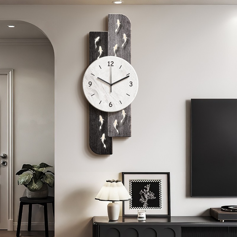 ساعة حائط عصرية صامتة للمنزل و - مراجعة Interior Design Living Room And Kitchen وسعره