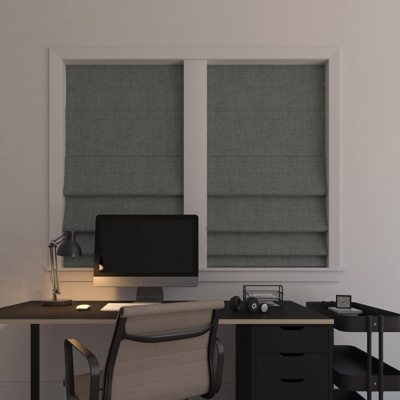 ستائر رومانية عازلة للضوء بنسب - مراجعة Linen Roller Blind وسعره