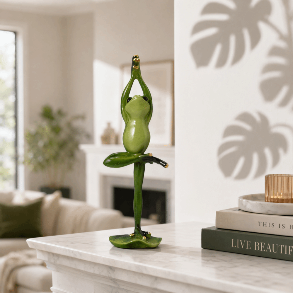 تمثال ضفدع من الراتنج بوضعيات  - مراجعة Interior Design Whimsical وسعره