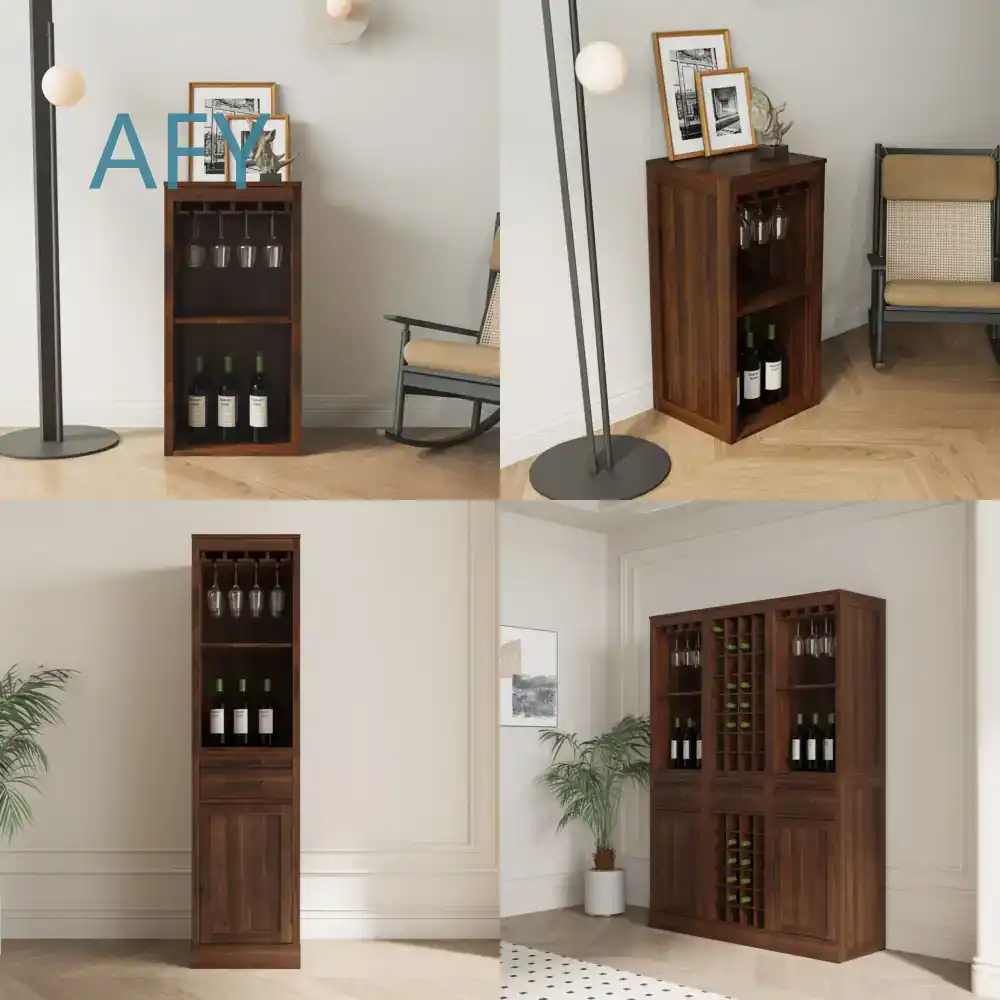خزانة نبيذ معيارية بلون الجوز  - مراجعة Muji Home Storage وسعره