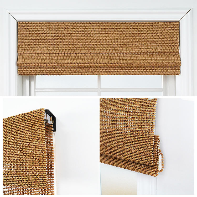 ستائر خشبية منسوجة طبيعية عالي - مراجعة Linen Roller Blind وسعره