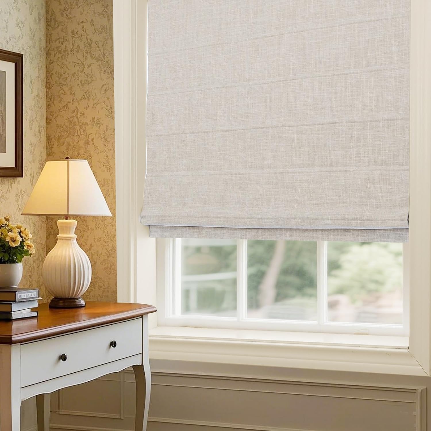 ستائر رومانية فاخرة عالية الجو - مراجعة Linen Roller Blind وسعره