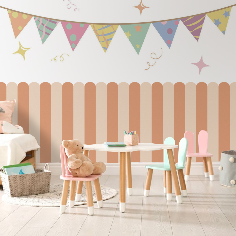 متعدد الألوان عمودي مخطط قوس خ - مراجعة Interior Design Home Decor وسعره