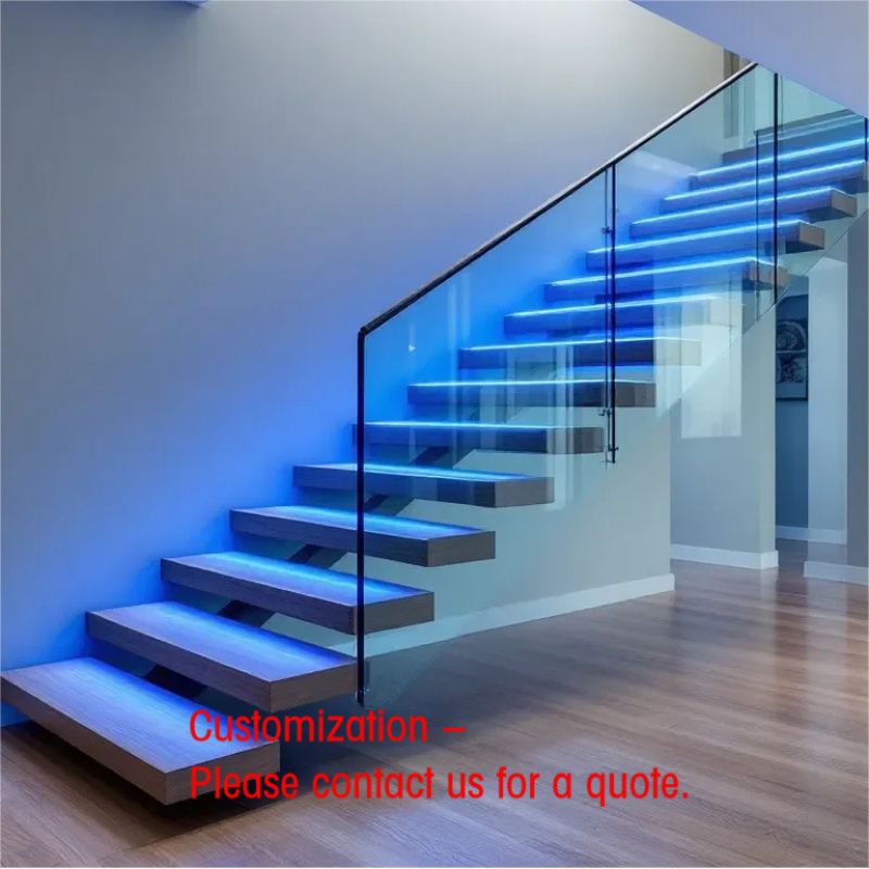 درج عائم بتصميم بسيط مع دعامات - مراجعة Interior Design Open Space وسعره
